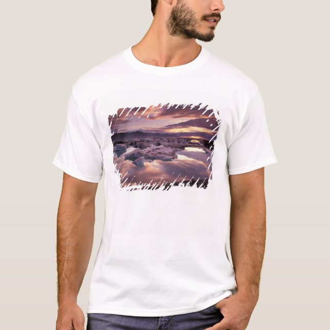Island, Jokularlon Lagoon, Landskap Tee Shirt (Framsida)