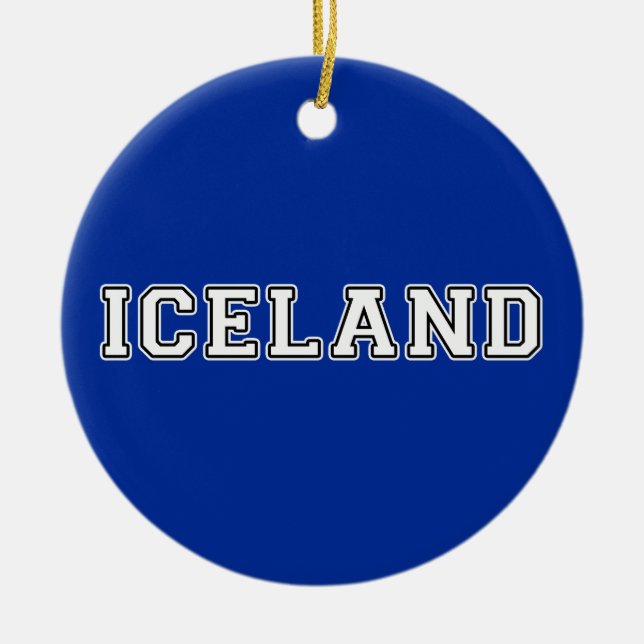Island Julgransprydnad Keramik (Framsidan)