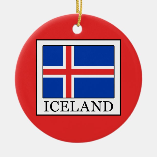 Island Julgransprydnad Keramik (Framsidan)