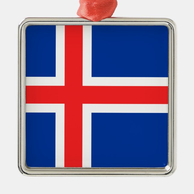 Island Julgransprydnad Metall (Framsidan)