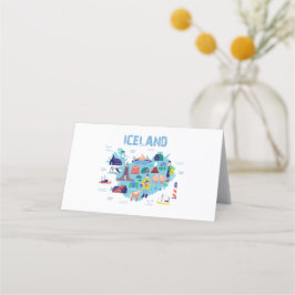 Island karta placeringskort