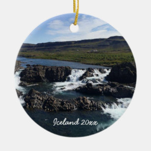 Island - keramisk prydnad julgransprydnad keramik