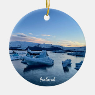 Island - keramiska prydnadsföremål julgransprydnad keramik