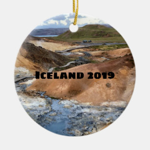 Island - Keramiska prydnadsföremål Julgransprydnad Keramik