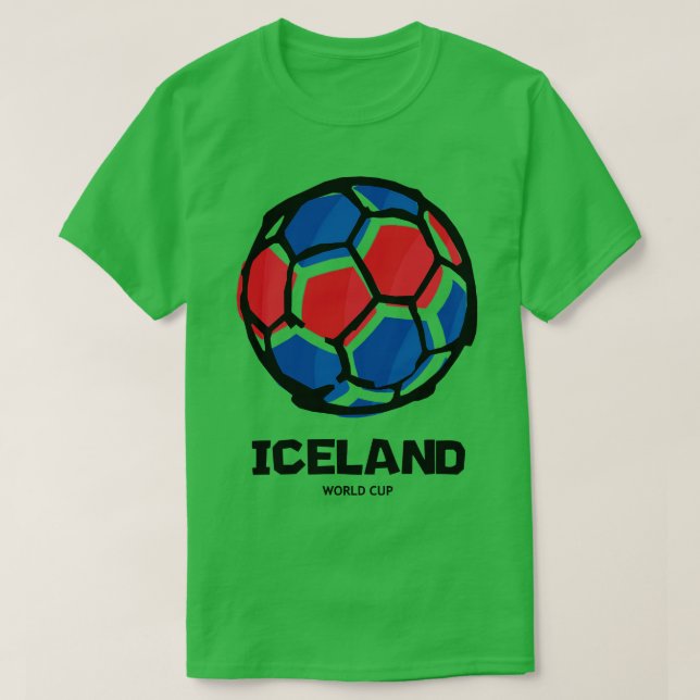 Island Land Flagga T Shirt (Design framsida)