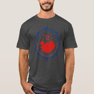 Island Laugavegur Trekking Wanderung på ön T Shirt