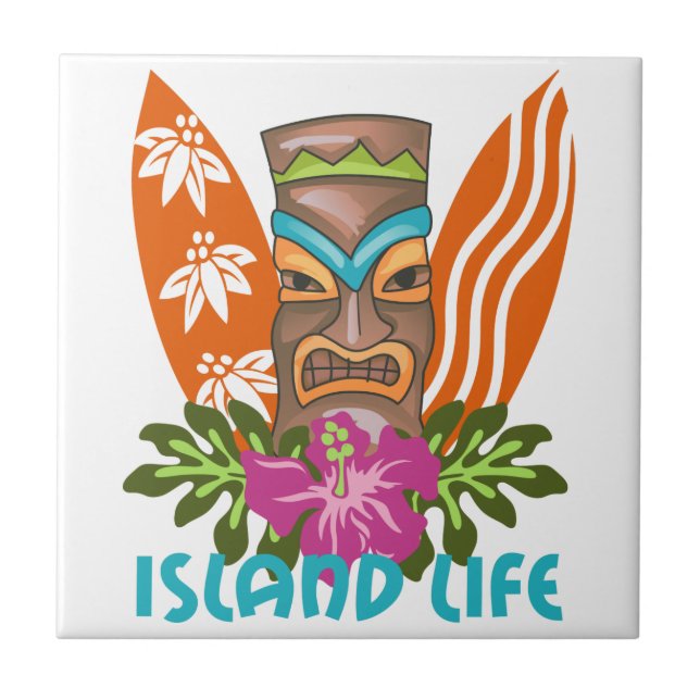 Island Life Kakelplatta (Framsidan)