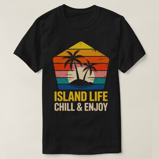 Island Life Pentagon T-shirt (Design framsida)