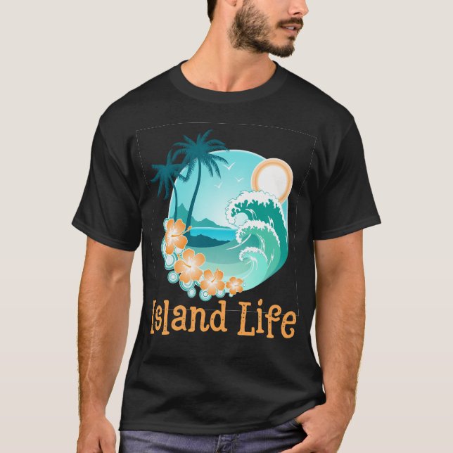 Island Life T Shirt (Framsida)