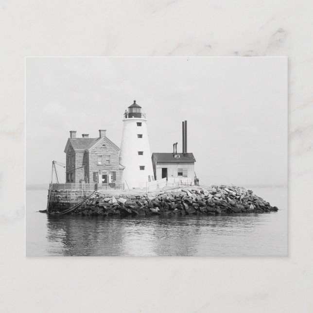 Island Lighthouse, 1896 Vykort (Framsida)