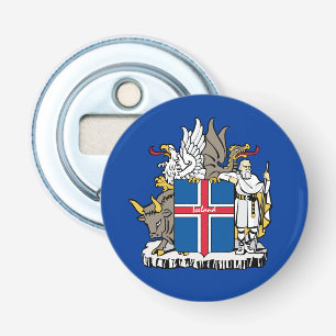 Island och isländsk flagga, emblem, helgdag/idrott flasköppnare