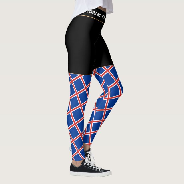 Island och isländska mode, resa/sport fläkt leggings (Höger)