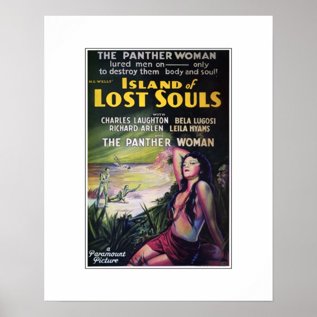 Island of Lost Souls Poster (Framsidan)