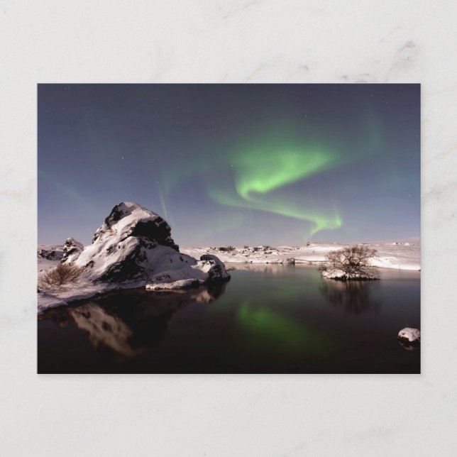 Island på vinter vykort (Framsida)