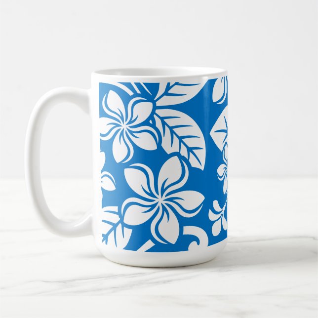 ISLAND PLUMERIA (BLÅ HIMMEL) KAFFEMUGG (Vänster)