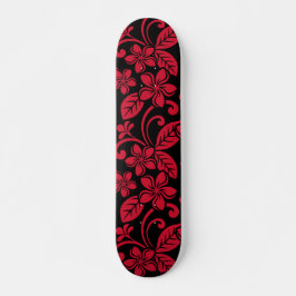 ISLAND PLUMERIA (BLACK/RED) MINI SKATEBOARD BRÄDA 18,5 CM