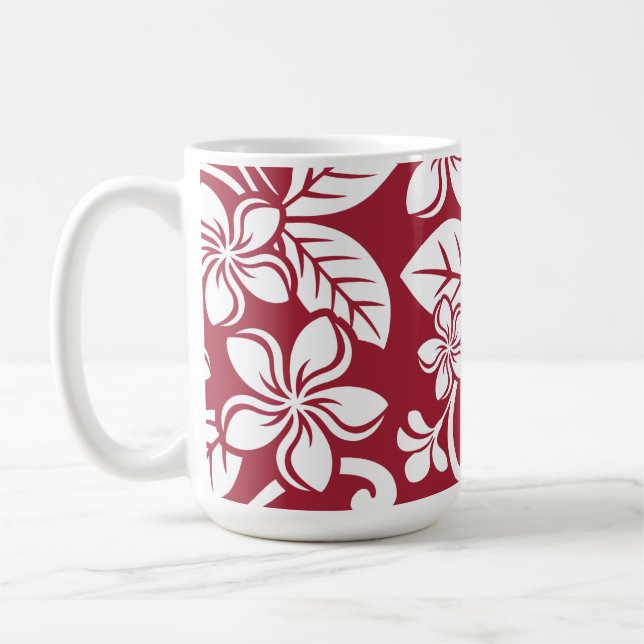 ISLAND PLUMERIA (CARDINAL RED) Mugg (Vänster)