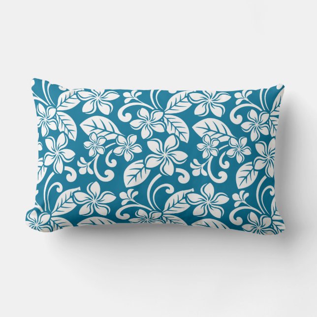 ISLAND PLUMERIA (CARIBBEAN BLUE) LUMBARKUDDE (Framsida)