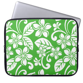 ISLAND PLUMERIA (CITRUS-GRÖNTEN) LAPTOP FODRAL