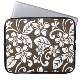 ISLAND PLUMERIA (COFFEE BROWN) Electronics Bag Laptop Fodral