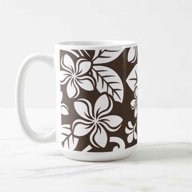 ISLAND PLUMERIA (COFFEE BROWN) KAFFEMUGG (Vänster)