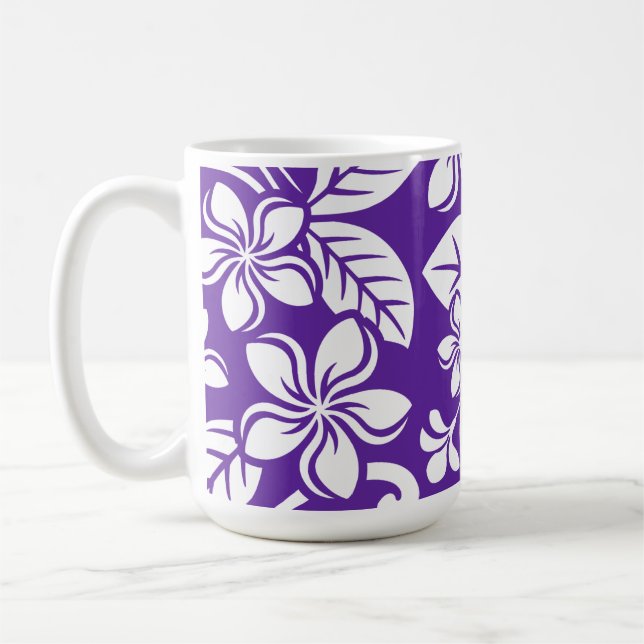 ISLAND PLUMERIA (LILA) KAFFEMUGG (Vänster)