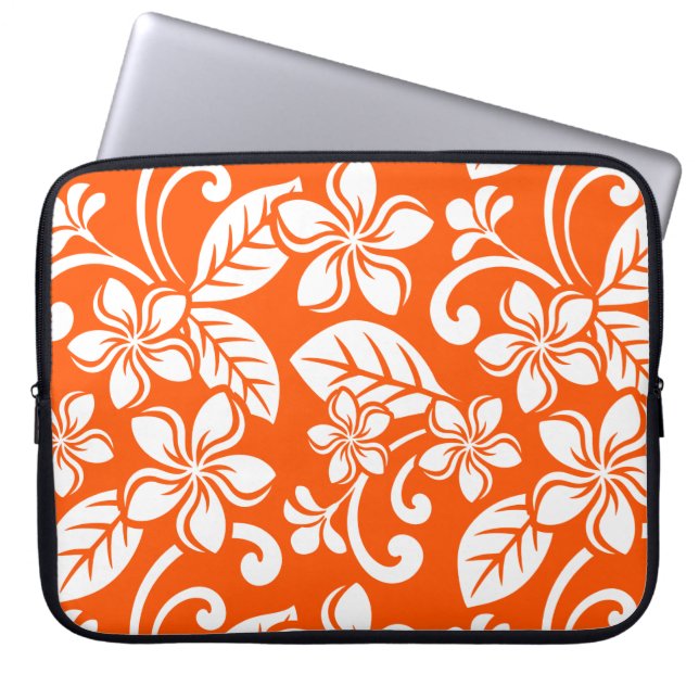 ISLAND PLUMERIA (MYCKET ORANGE) Electronics Bag Laptop Fodral (Framsidan)