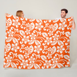 ISLAND PLUMERIA (MYCKET ORANGE) FLEECEFILT