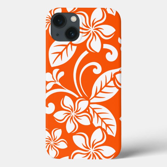 ISLAND PLUMERIA (MYCKET ORANGE) iPhone/iPad-fall (Baksida)