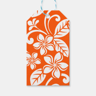 ISLAND PLUMERIA (MYCKET ORANGE) PRESENTETIKETT