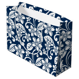 ISLAND PLUMERIA (NAVY BLUE)