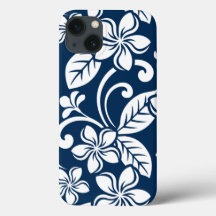 ISLAND PLUMERIA (NAVY BLUE)