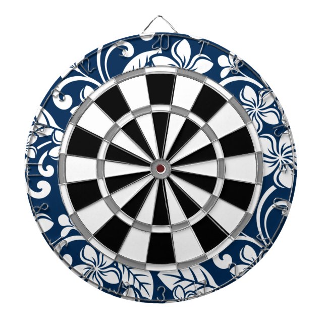 ISLAND PLUMERIA (NAVY BLUE) DARTTAVLA (Framsidan)