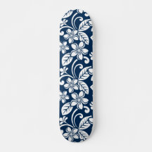 ISLAND PLUMERIA (NAVY BLUE)