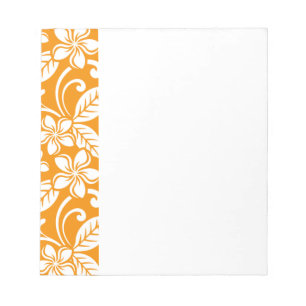 ISLAND PLUMERIA (ORANGE) ANTECKNINGSBLOCK
