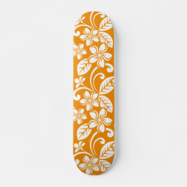 ISLAND PLUMERIA (ORANGE) MINI SKATEBOARD BRÄDA 18,5 CM