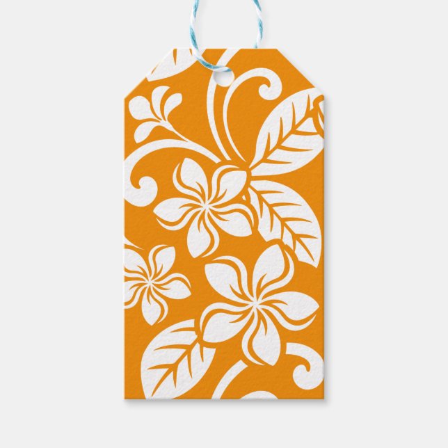 ISLAND PLUMERIA (ORANGE) PRESENTETIKETT (Framsidan)