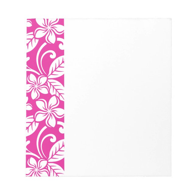 ISLAND PLUMERIA (SHOCK ROSA) ANTECKNINGSBLOCK (Framsida)