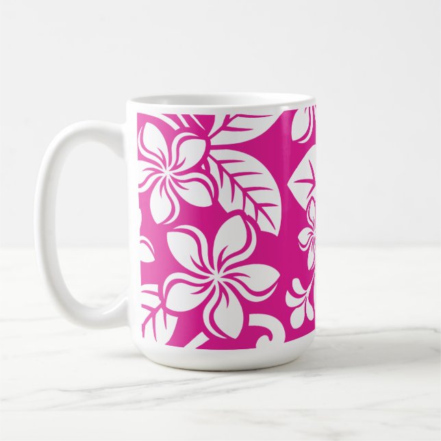 ISLANd PLUMERIA (SHOCK ROSA) Kaffemugg (Vänster)