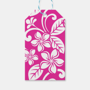 ISLAND PLUMERIA (SHOCK ROSA) PRESENTETIKETT
