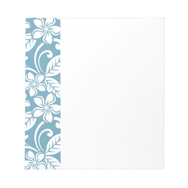 ISLAND PLUMERIA (SLAT BLUE) ANTECKNINGSBLOCK (Framsida)