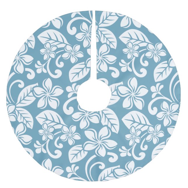 ISLAND PLUMERIA (SLAT BLUE) JULGRANSMATTA BORSTAD POLYESTER (Framsidan)