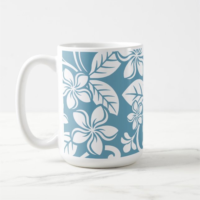 ISLAND PLUMERIA (SLAT BLUE) KAFFEMUGG (Vänster)