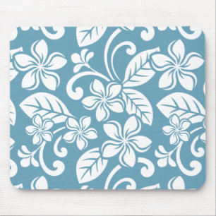 ISLAND PLUMERIA (SLATE BLUE) Mousepad Musmatta