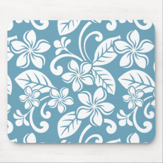 ISLAND PLUMERIA (SLATE BLUE) Mousepad Musmatta