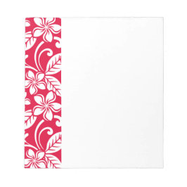 ISLAND PLUMERIA (STRAWBERRY RED) ANTECKNINGSBLOCK