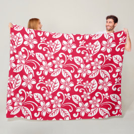 ISLAND PLUMERIA (STRAWBERRY RED) FLEECEFILT