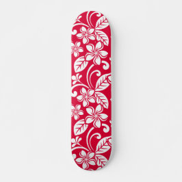 ISLAND PLUMERIA (STRAWBERRY RED) MINI SKATEBOARD BRÄDA 18,5 CM