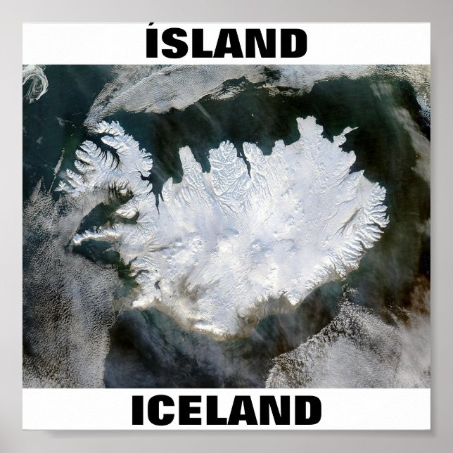 ÍSLAND POSTER (Framsidan)