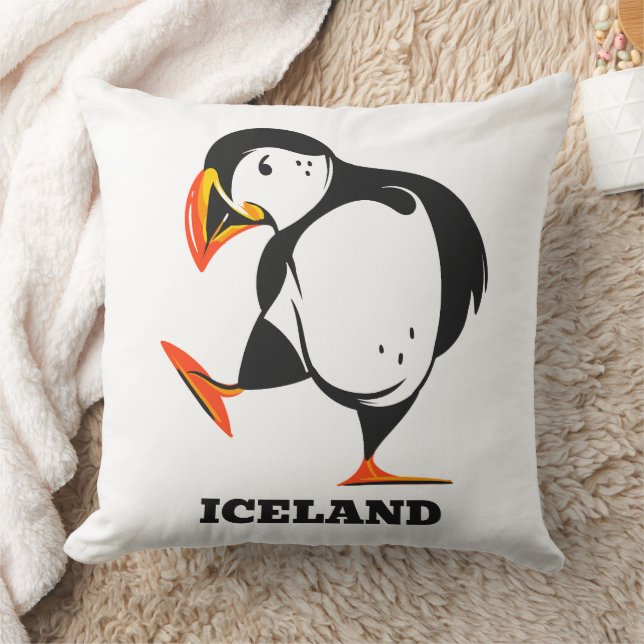 Island Puffin Kudde (Filt)